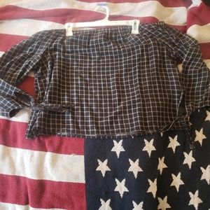 Off shoulder madewell top size large